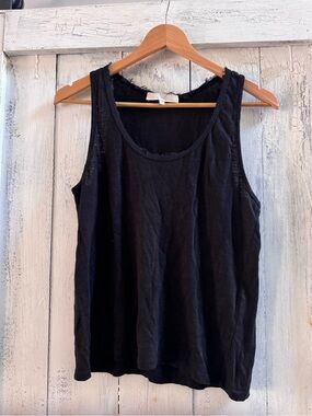 Vanessa Bruno Black Scoop Neck Tank Top